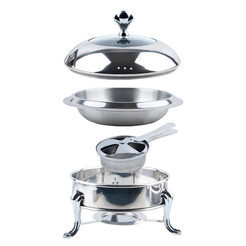 Stainless Steel Buffet Stove for Hotels and Restaurants - 18 cm