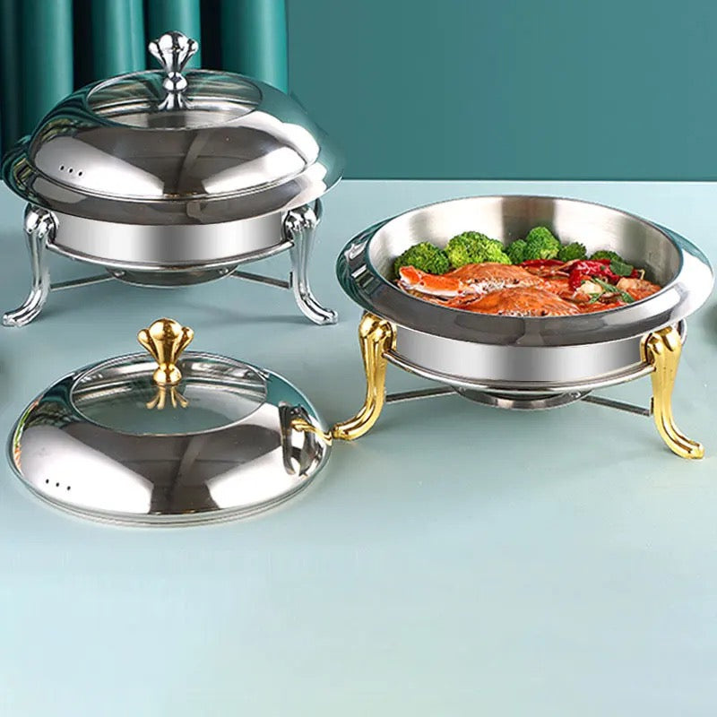 Stainless Steel Buffet Stove for Hotels and Restaurants - 18 cm