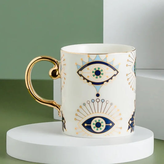 Ceramic Evil Eye Mugs